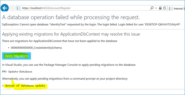 Apply Migration